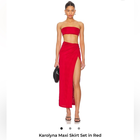superdown Dresses & Skirts - Superdown red top and skirt size XS